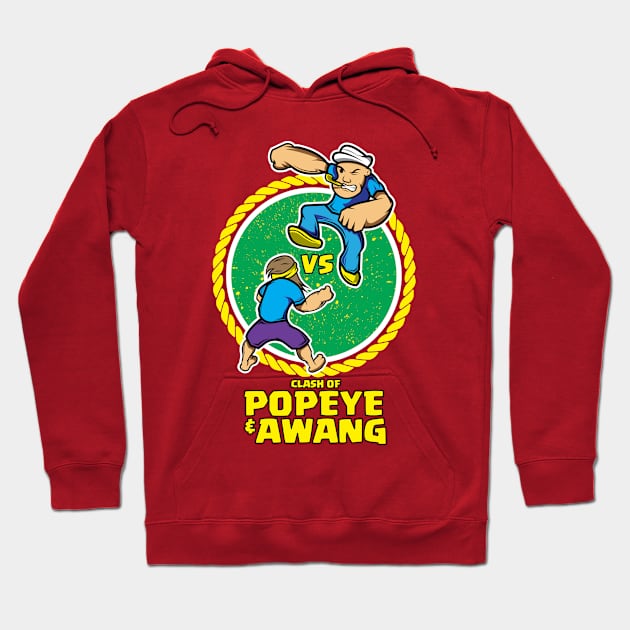 Clash of Popeye Hoodie by cungtudaeast